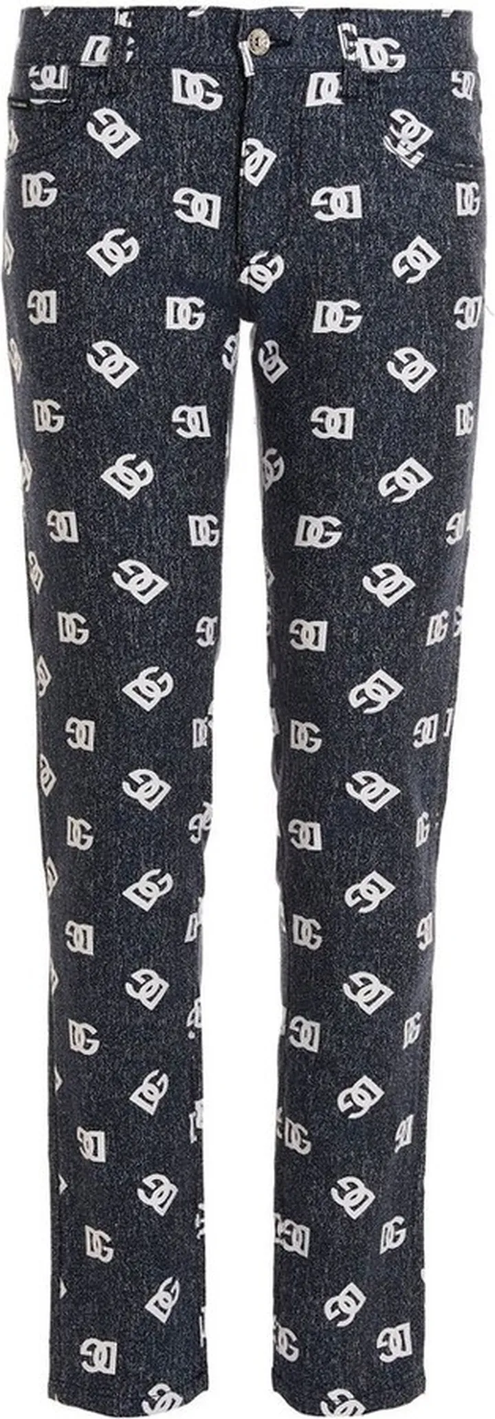 Dolce & Gabbana Allover DG Jacquard Skinny Pants