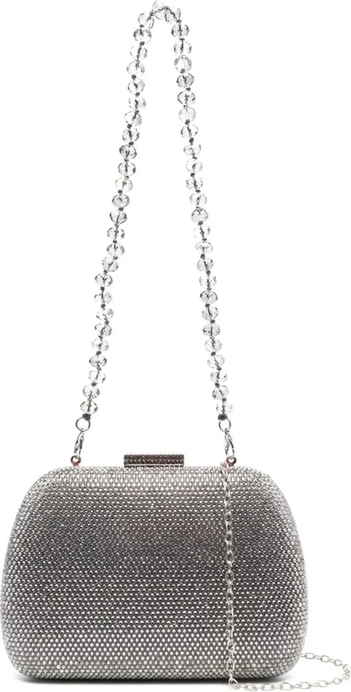 Crystal-Embellished Shoulder Bag
