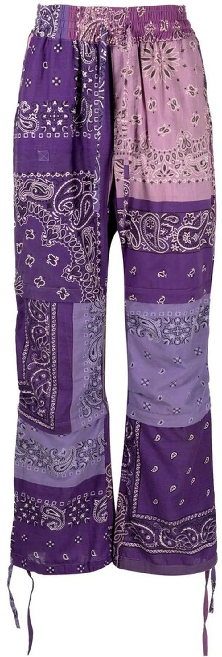 Bandana-Print Straight Trousers