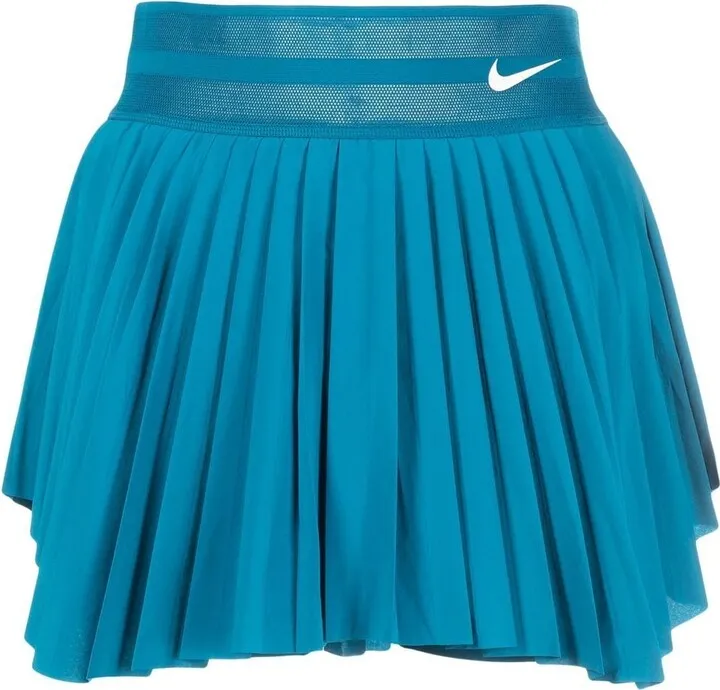 Logo-Waistband Pleated Tennis Skirt
