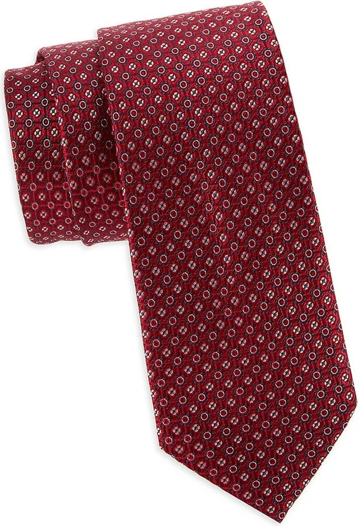 Geometric Silk Tie