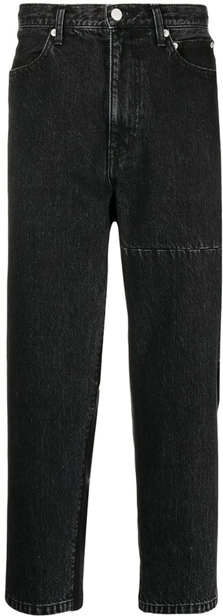 Cropped Graphic-Print Trousers