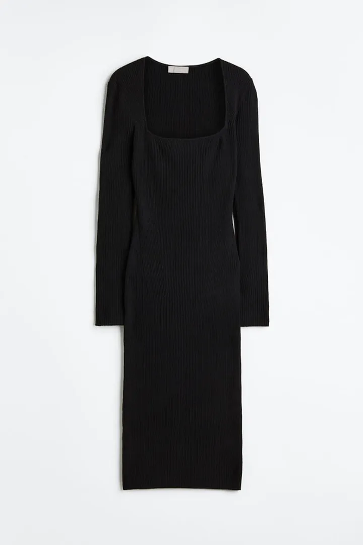 Rib-knit Dress
