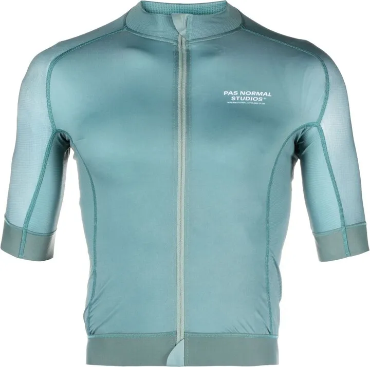 Blue Mechanism Short Sleeve Cycling Jersey