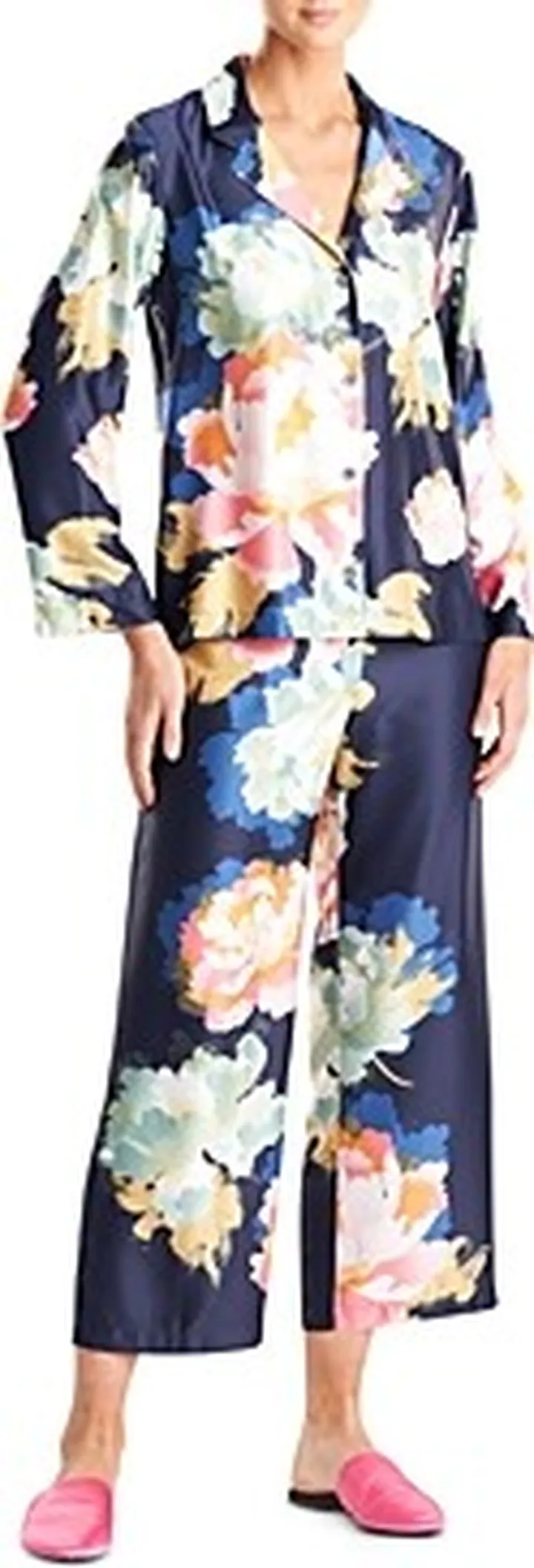 Natori Hanami Satin Notch Pajama Set