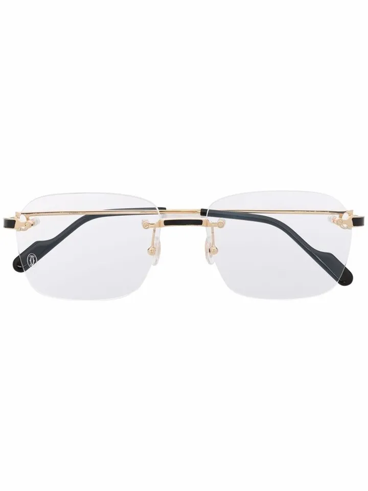 Rimless Square-Frame Glasses