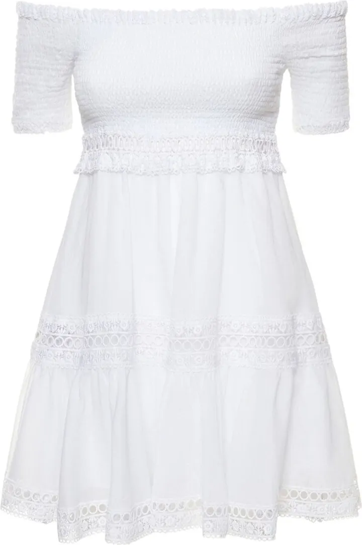 Grazi cotton blend mini dress