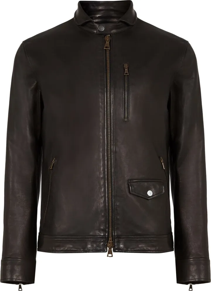 York Slim Fit Leather Jacket