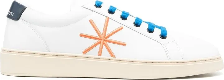 Embroidered-Logo Low-Top Sneakers