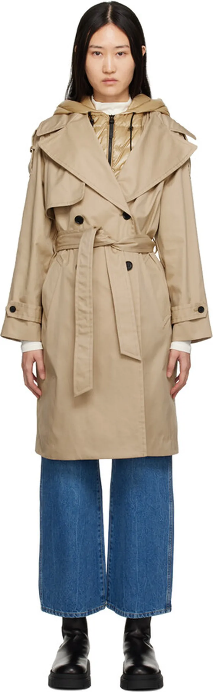 Mackage Beige Trisha Trench Coat