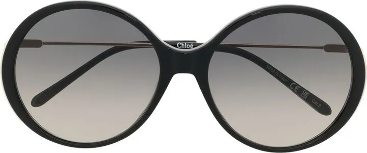 Gradient-Lenses Round-Frame Sunglasses