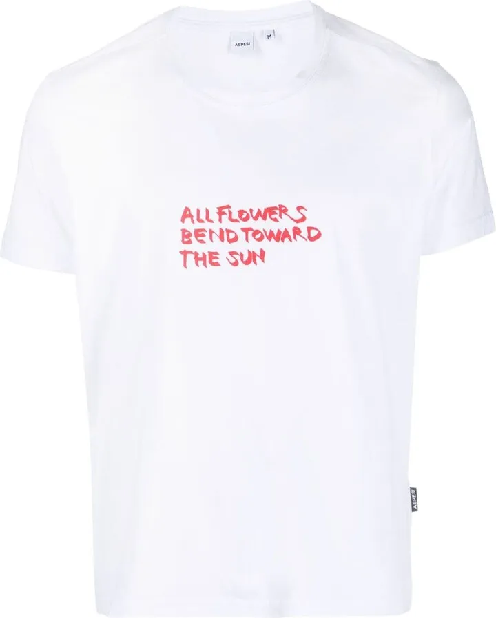 All Flowers Bend Towards the Sun cotton T-shirt