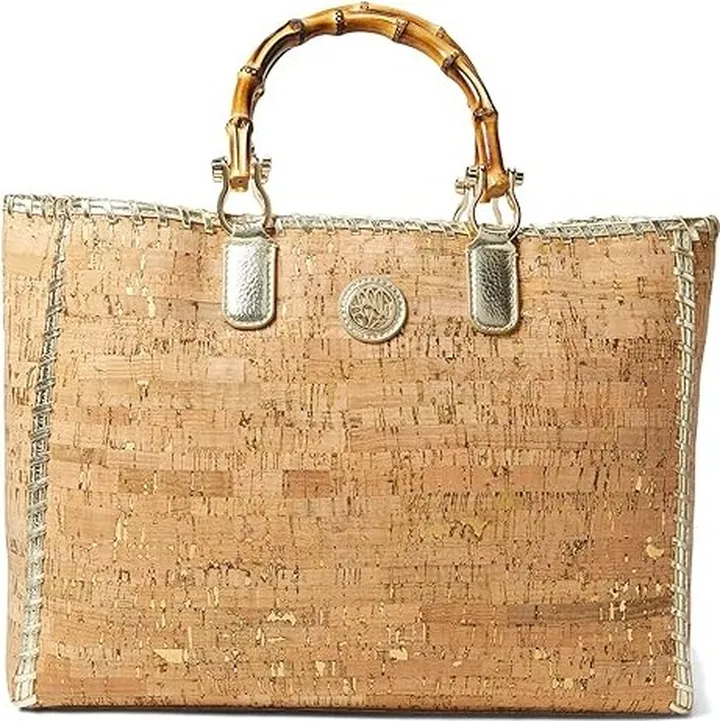 Lilly Pulitzer Greydon Cork Tote (Natural) Tote Handbags