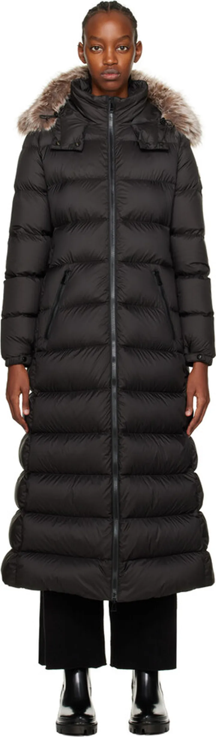 Moncler Black Fudson Down Jacket