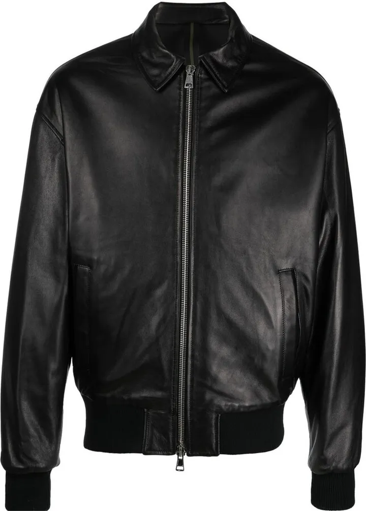 Leather Bomber Jacket