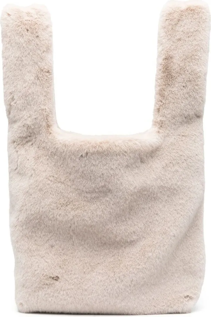 Mano Market faux-fur tote