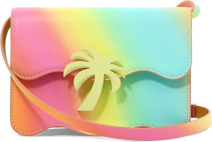 Palm Angels Palm Beach Rainbow Printed Shoulder Bag