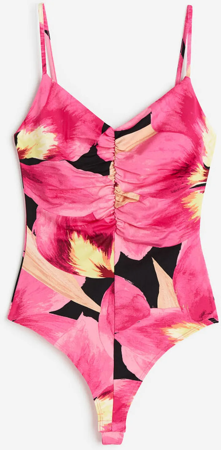 Gathered Thong Bodysuit