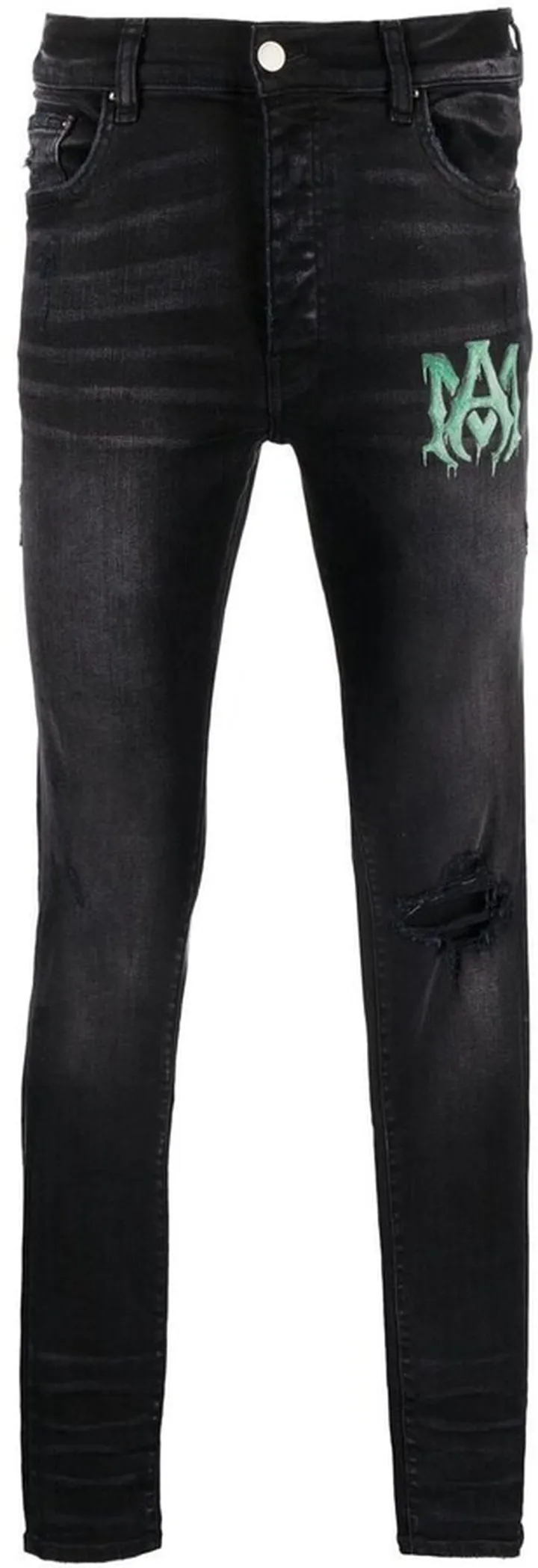 Ripped Detail Skinny Jeans