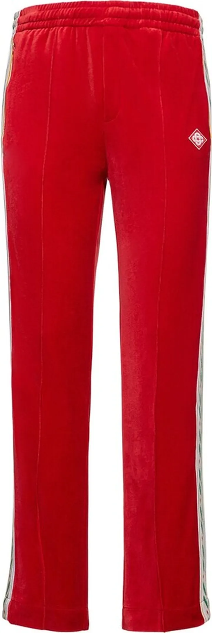 Cotton velour track pants