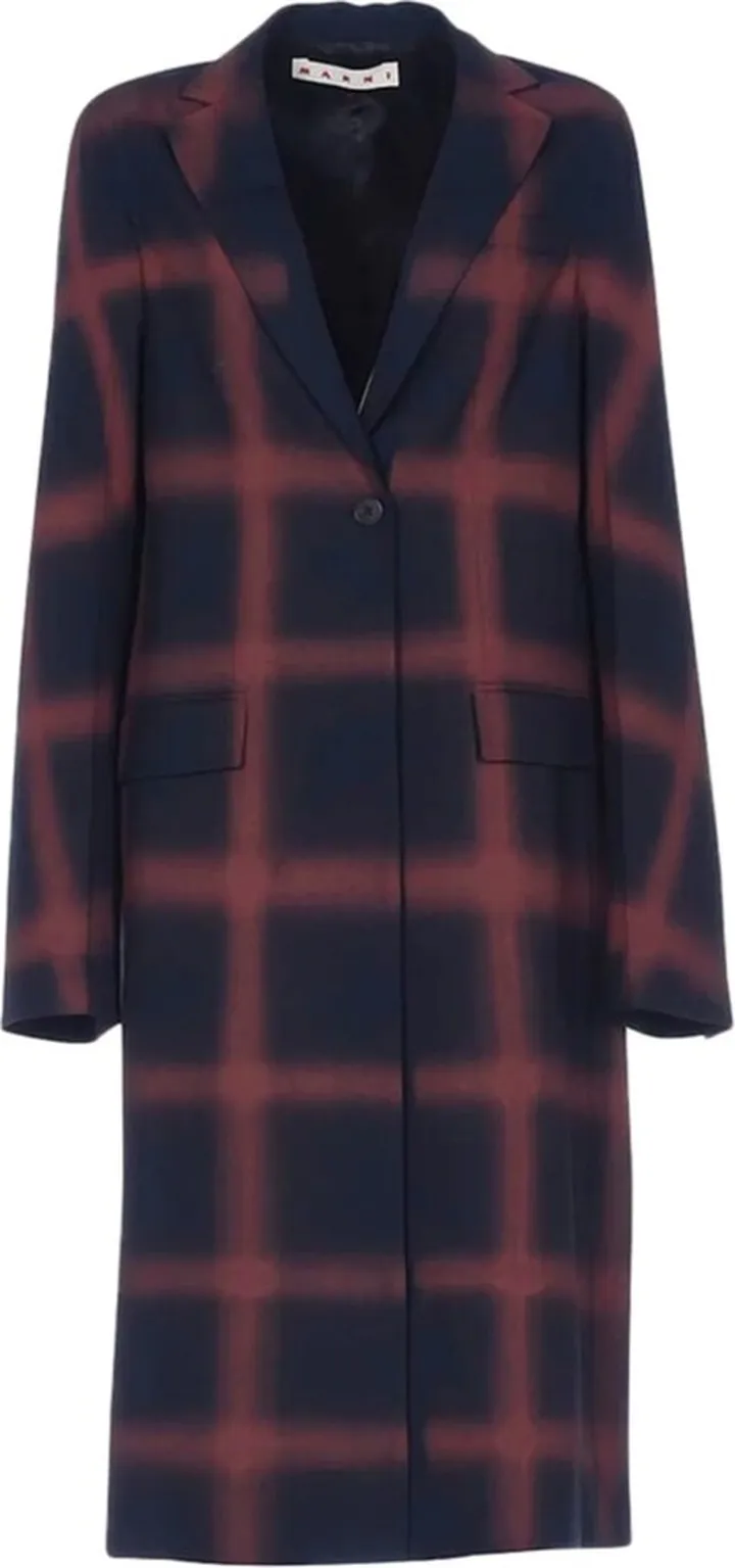 Wool Check Coat