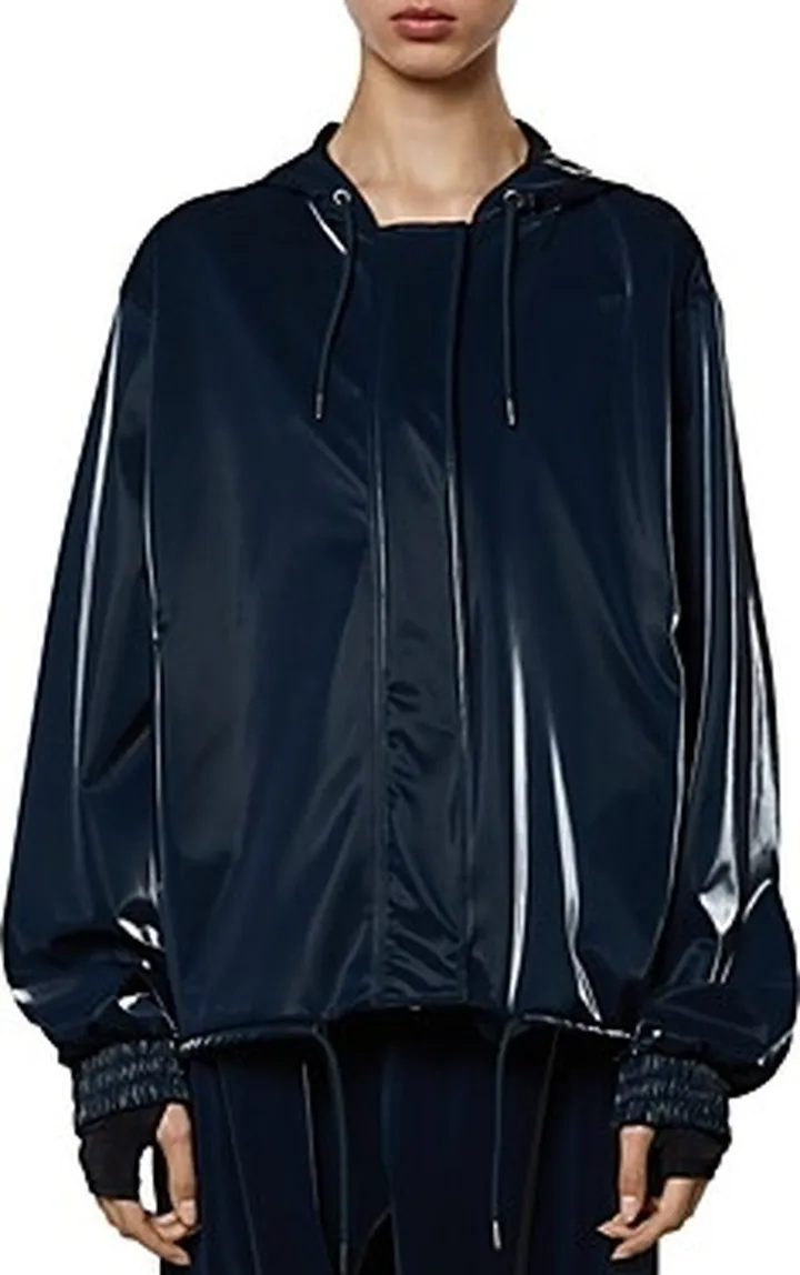 Rains Hooded Drawstring Rain Jacket