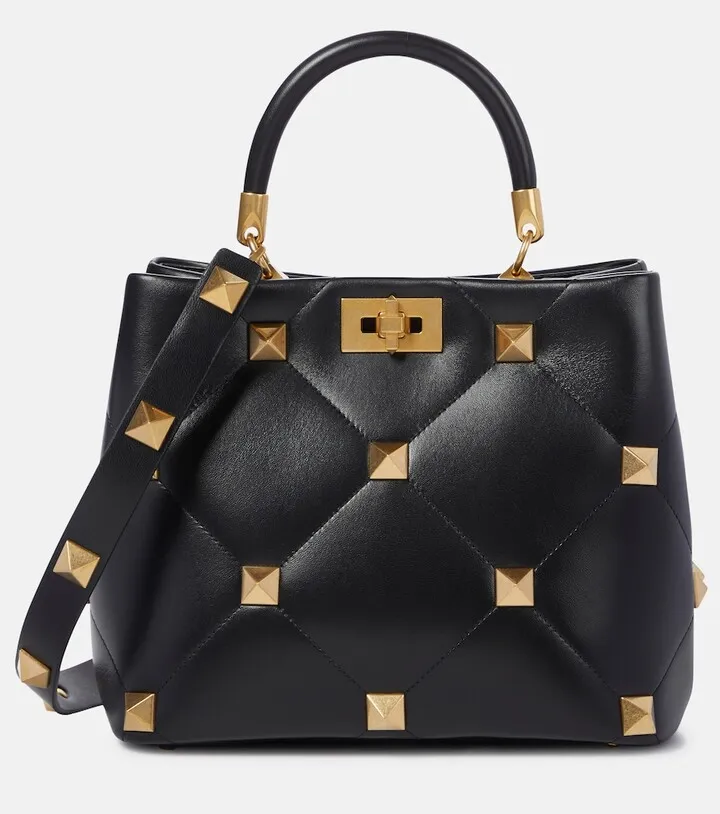 Valentino Garavani Roman Stud The Handle leather tote