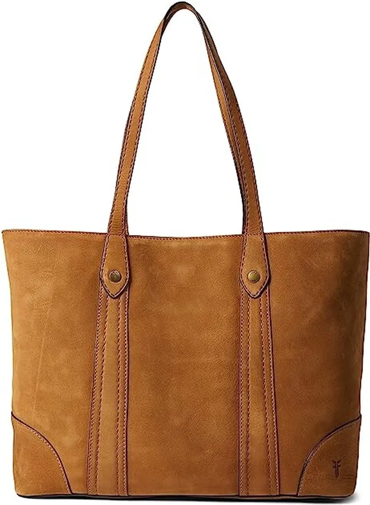 Frye Melissa Nubuck Shopper (Cognac) Handbags