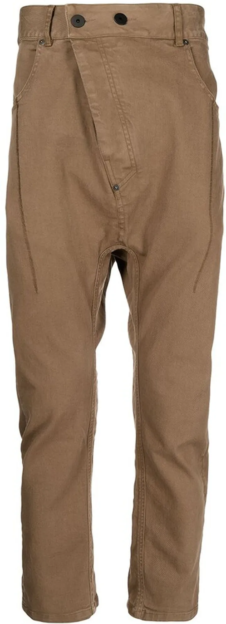 Drop-Crotch Tapered Jeans