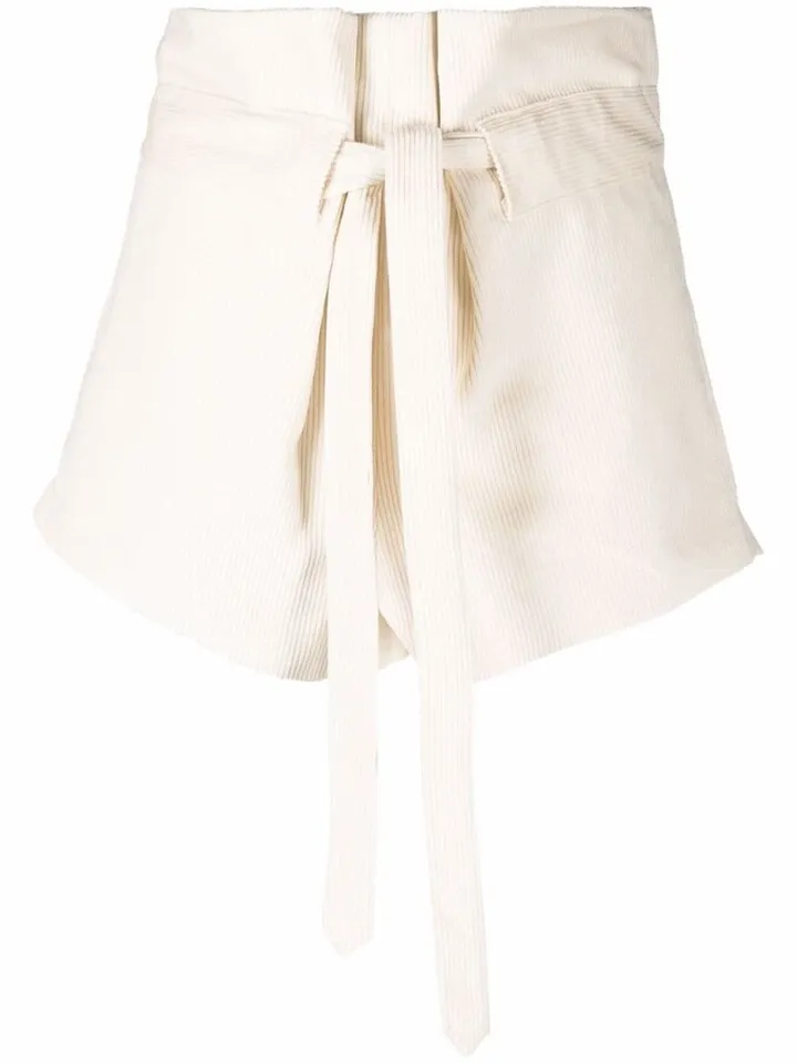 Tied-Waist Shorts