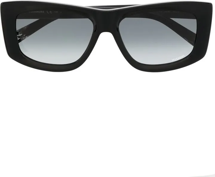 Rectangle-Frame Tinted Sunglasses