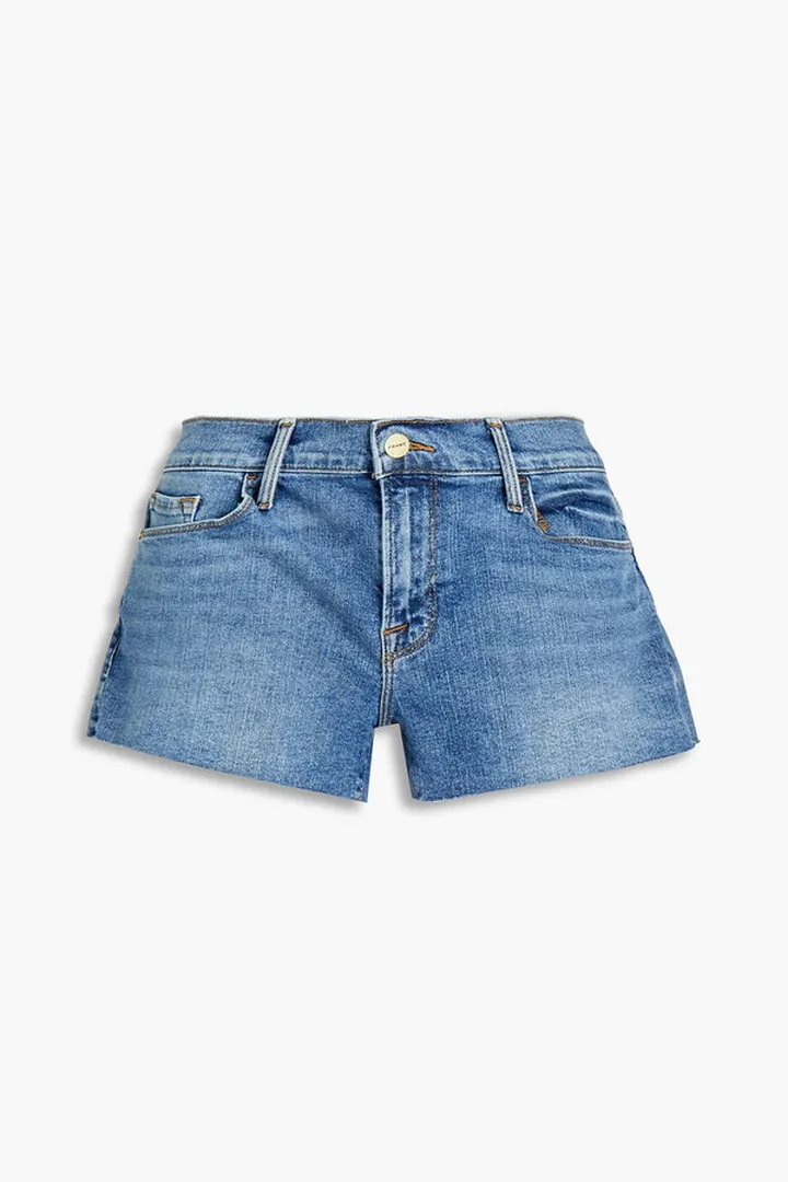 Le Cut Off frayed denim shorts