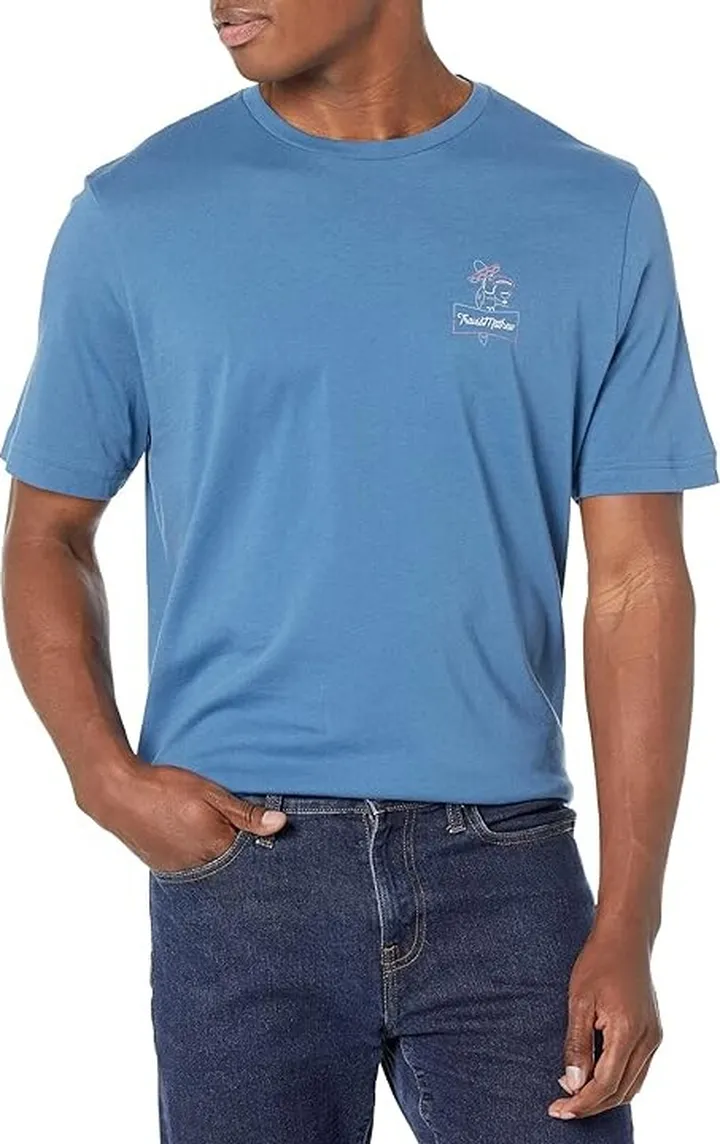 TravisMathew Dulce De Leche (Mid Blue) Men's T Shirt