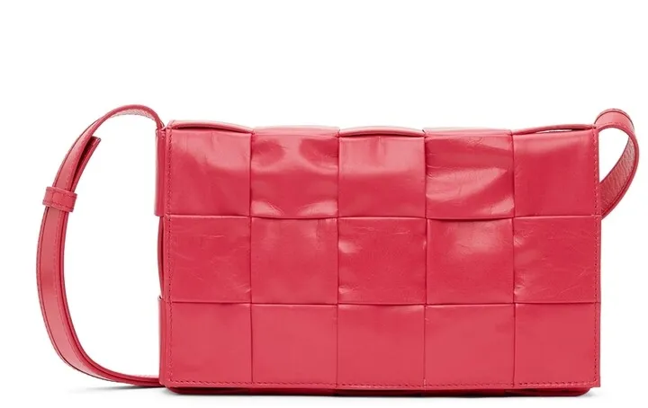 Bottega Veneta Pink Intreccio Cassette Bag