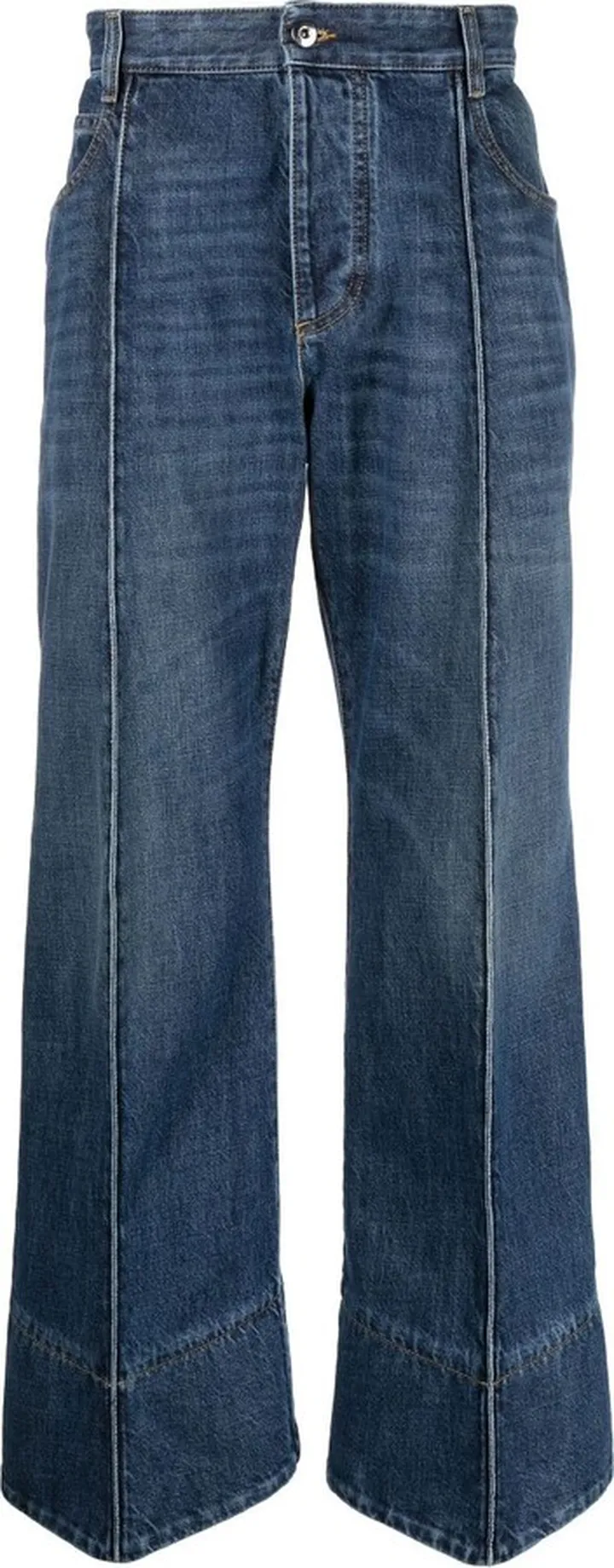 Blue Wide-Leg Jeans