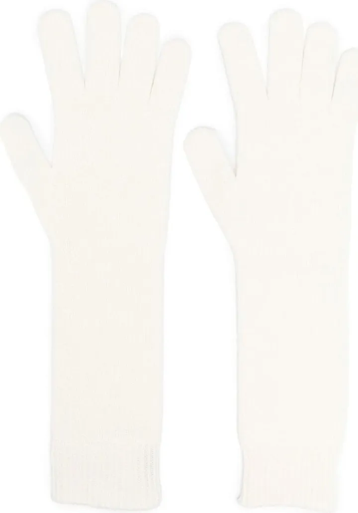 Logo-Patch Knitted Gloves