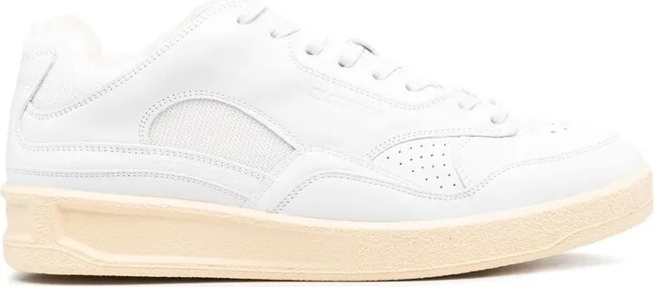Panelled Low-Top Leather Sneakers