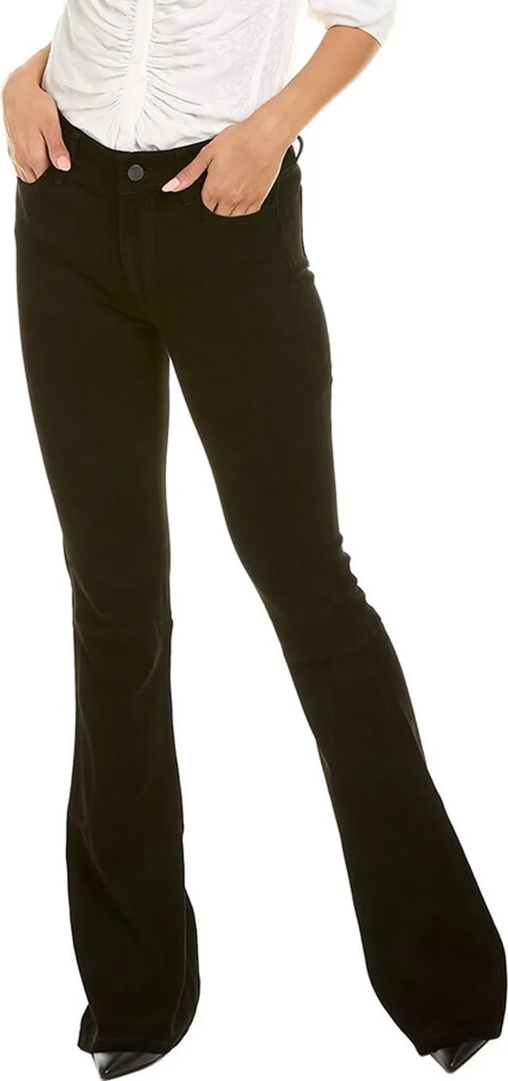 Paige Denim High Rise Suede Bell Canyon Pant