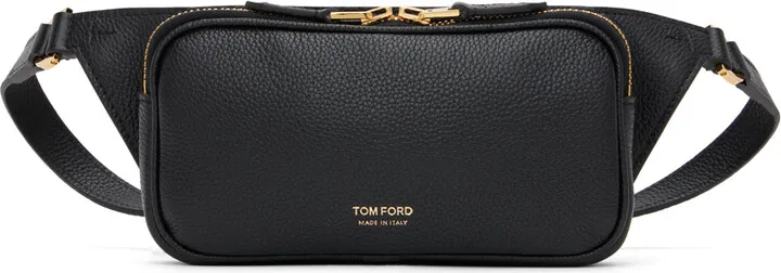 TOM FORD Black Leather Belt Bag