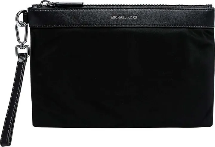 Michael Kors Logo Detailed Zipped Clutch Bag