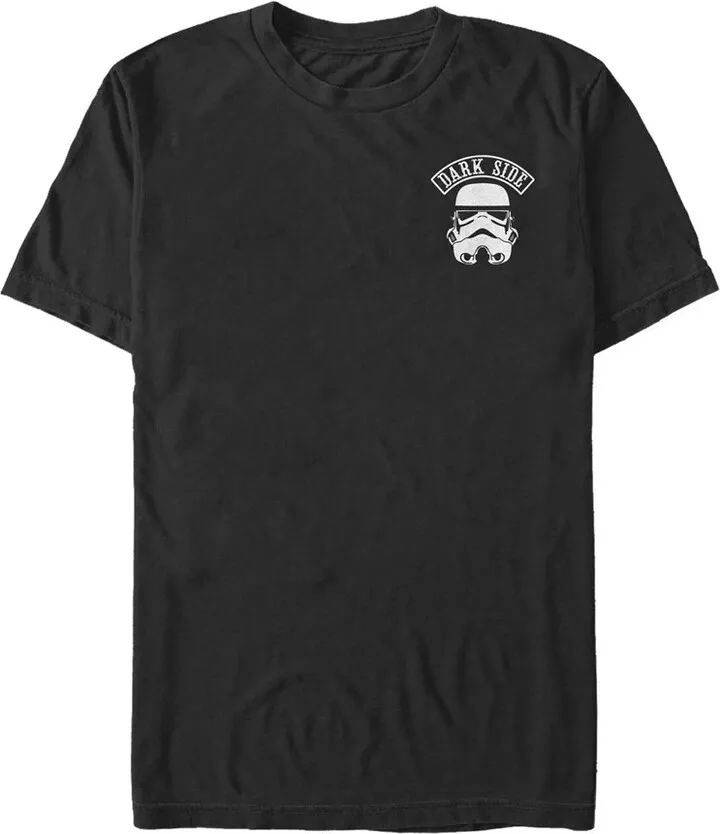 Men's Star Wars Dark Side Stormtrooper Badge T-Shirt - Black - 3X Large