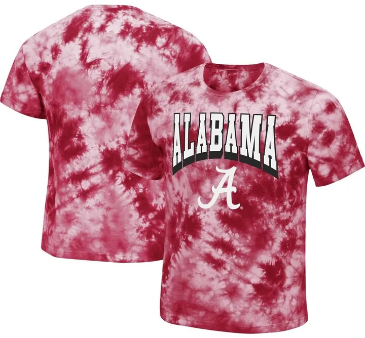 Men's Crimson Alabama Crimson Tide Pickford Tie-Dye T-shirt
