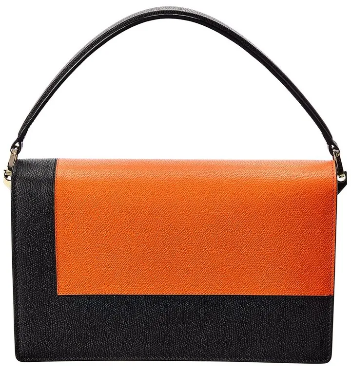Valextra Swing Medium Leather Shoulder Bag
