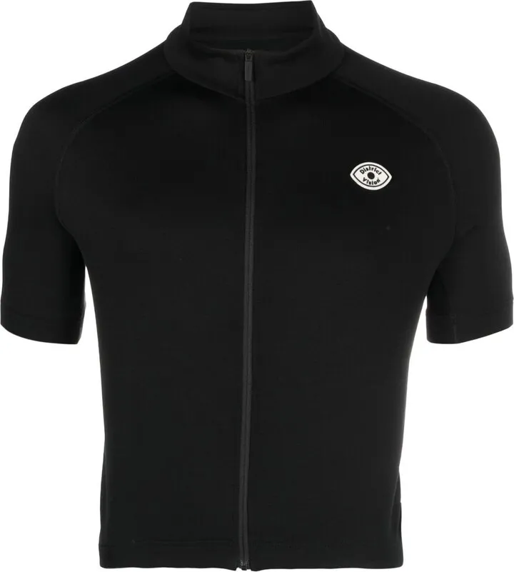 Black Zip-Up Performance Top