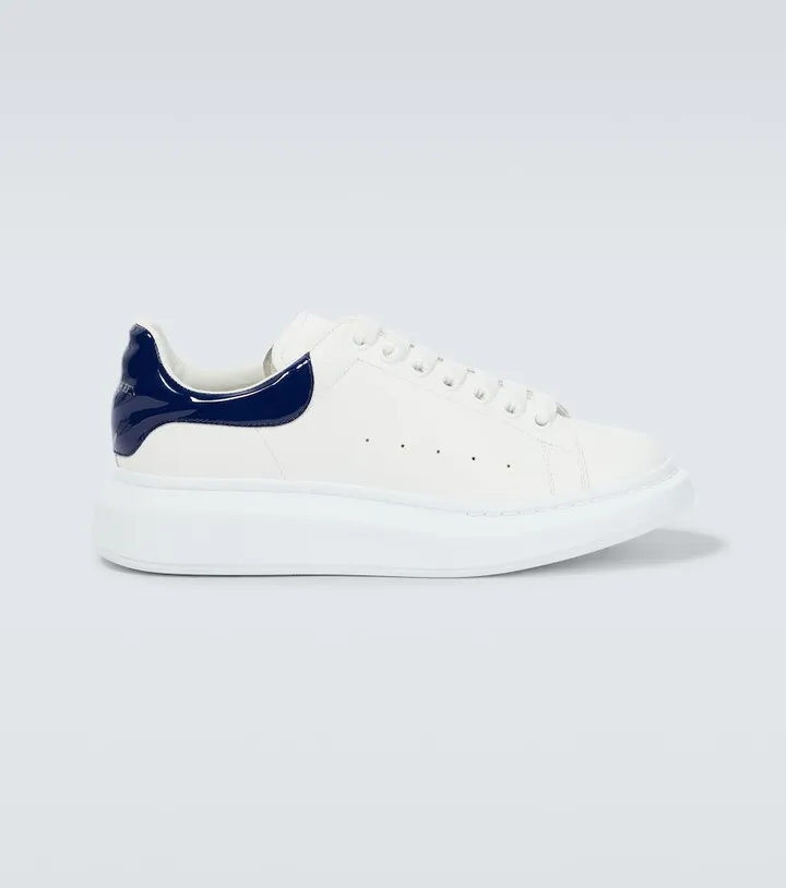 Oversized leather sneakers