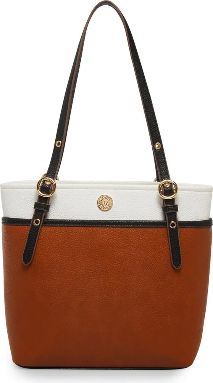 Colorblock Pocket Tote Bag