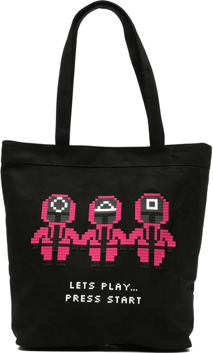 Pink Trio cotton tote bag