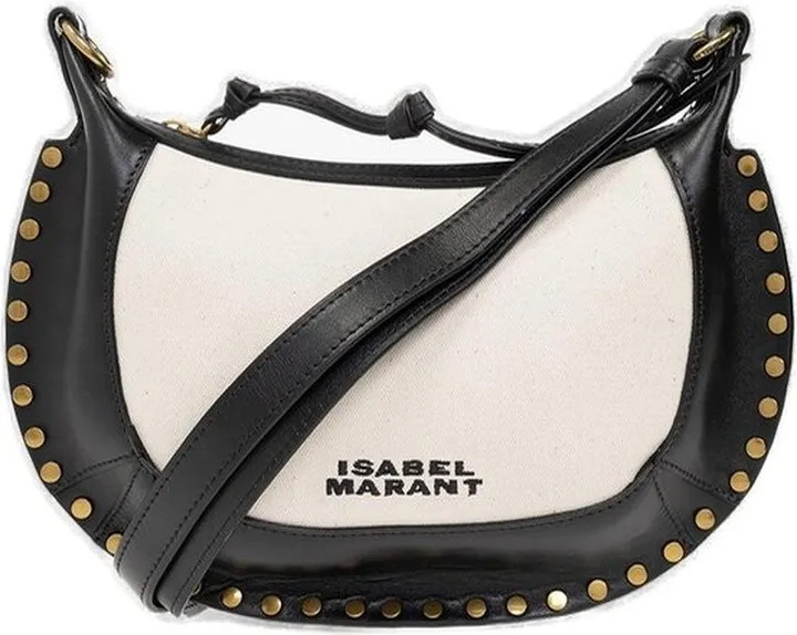 Isabel Marant Whipstitch Chain Trim Zipped Shoulder Bag