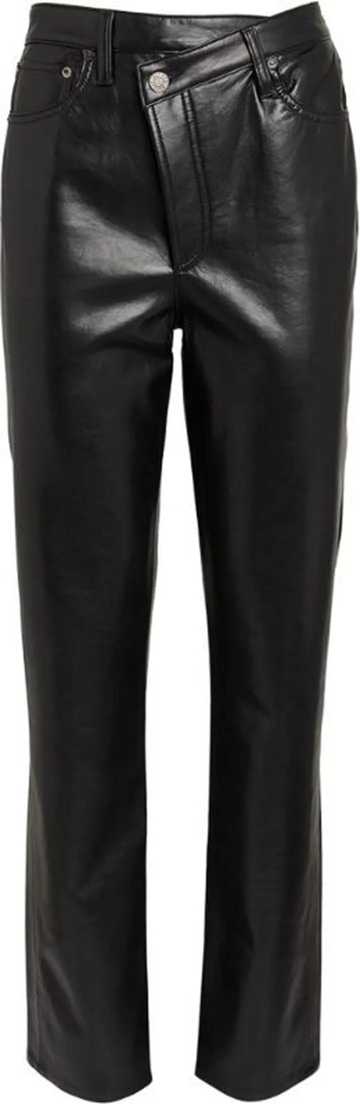 Agolde Recycled Leather Criss Cross Trousers