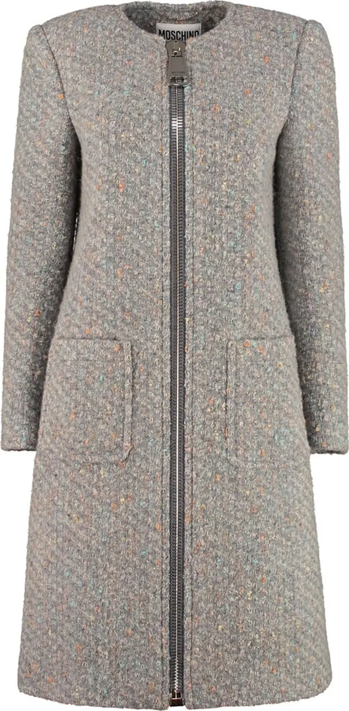 Boucle Knit Coat